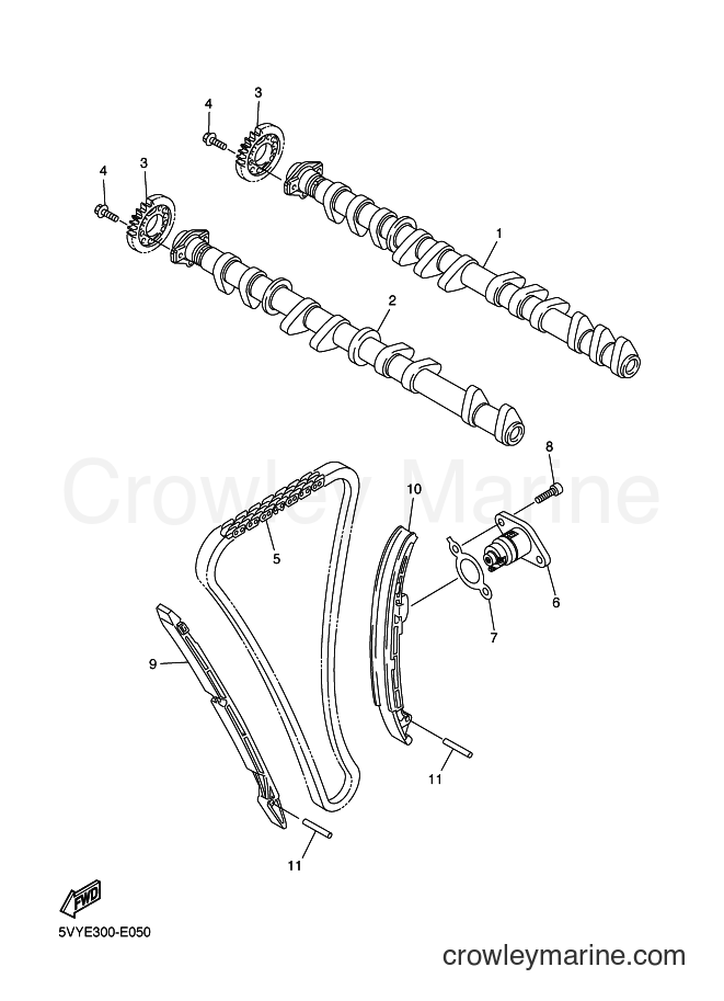 Yamaha Motors FZ1-S (2DVB) [010] - CAMSHAFT & CHAIN