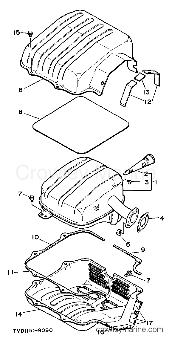 Yamaha Motors YG500D - EXHAUST