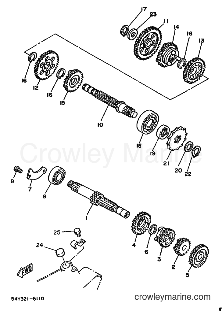 1987 Scooter DT50MX - DT50MX (2UN) [99A] - TRANSMISSION