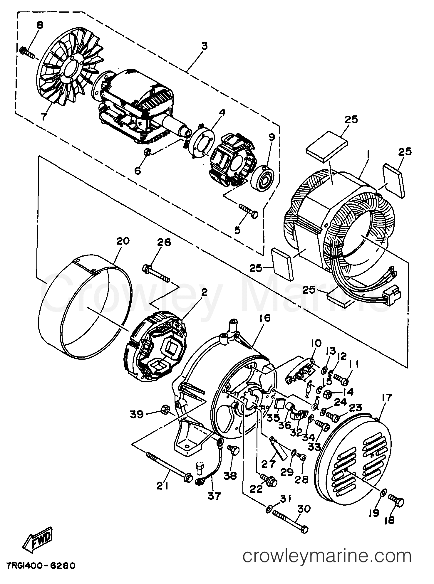 Yamaha Motors YG4600D - GENERATOR EF4600DEX