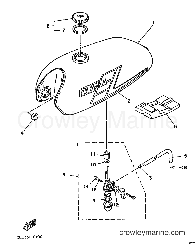1988 Scooter FS1 - FS1 (3EE1) [999] - FUEL TANK