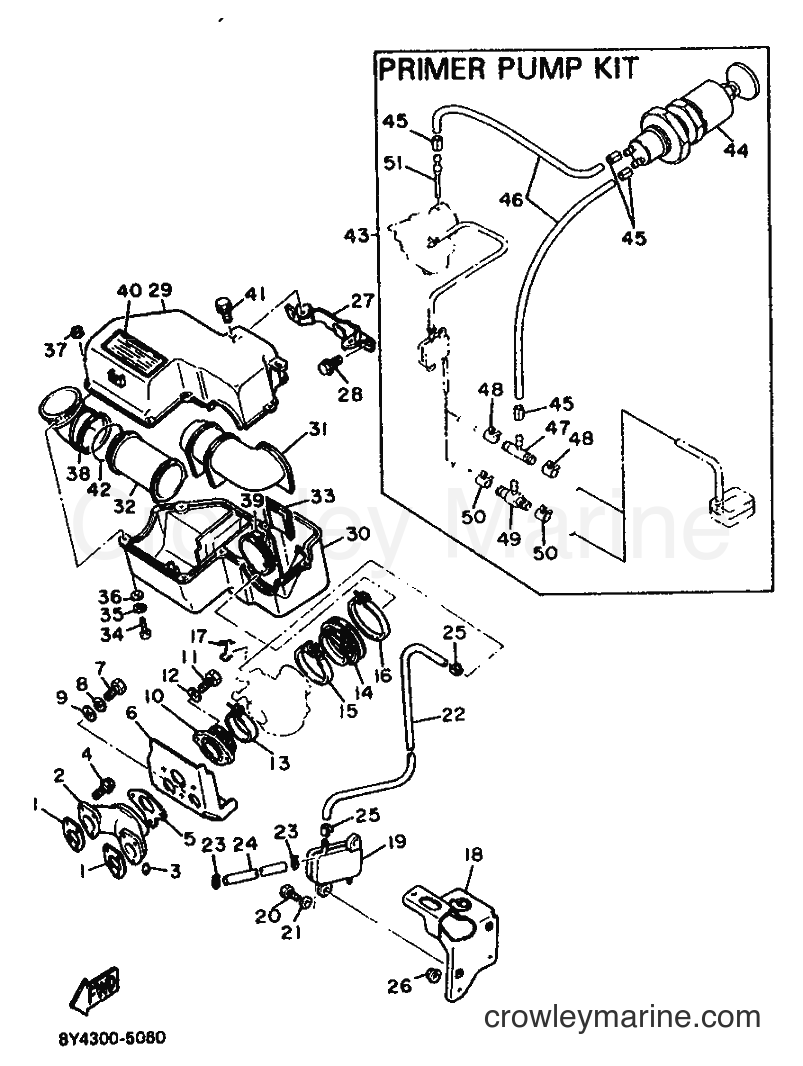 1987 Snowmobile ET340TL - ET340TL (82Y) [999] - INTAKE