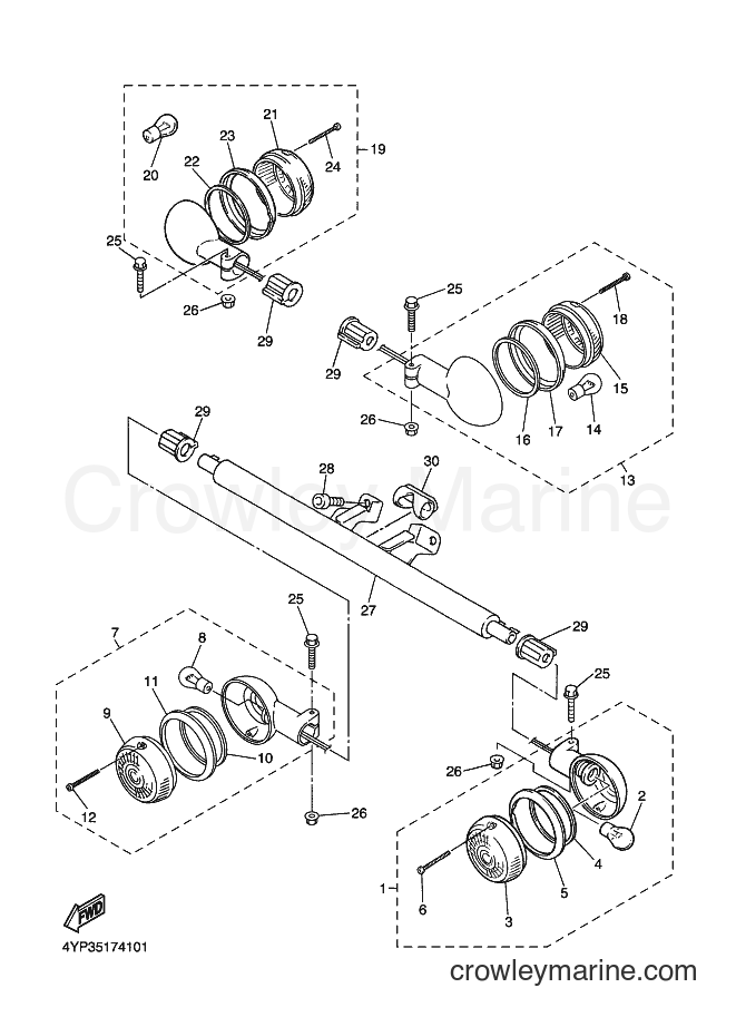 Yamaha Motors XVZ1300A (4YP4) [030] - FLASHER LIGHT