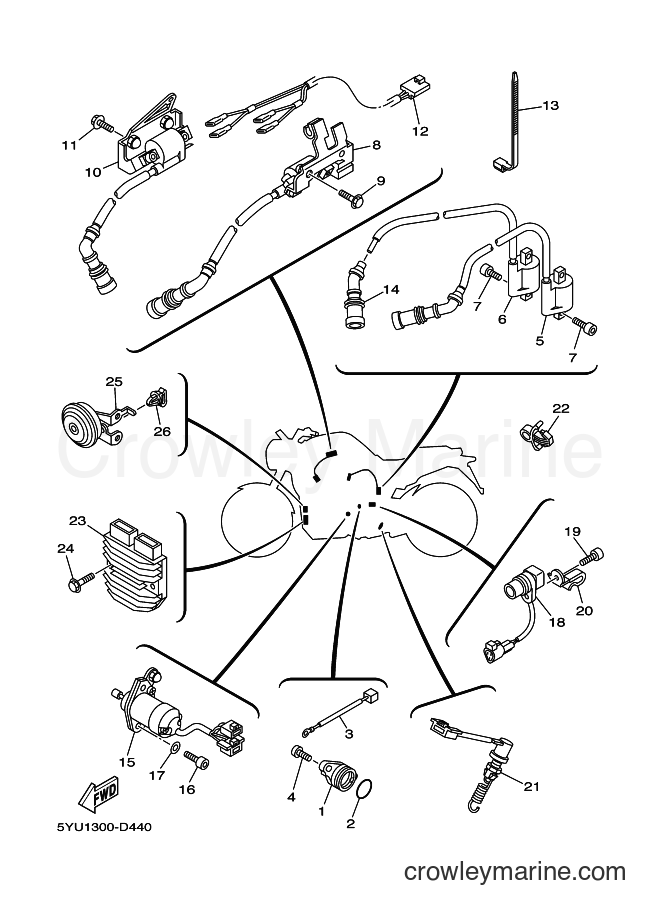 2005 Street Bike MT01 - MT01 (5YU1) [010] - ELECTRICAL 1