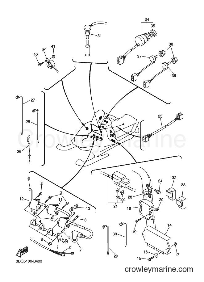 Yamaha Motors VX600ER (8DG5) [020] - ELECTRICAL 1