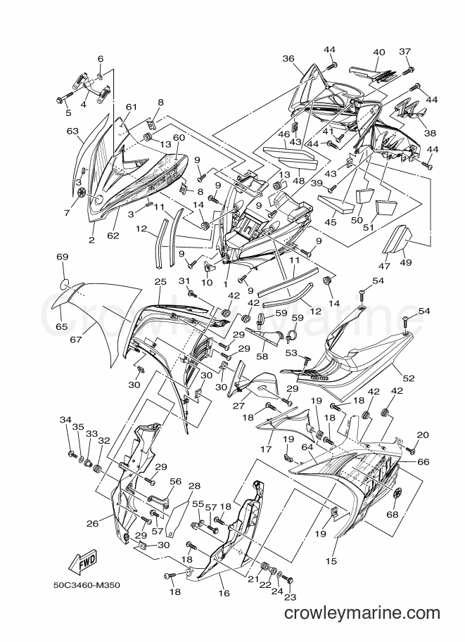 2013 Scooter T135HC - T135HC (50C3) [010] - LEG SHIELD