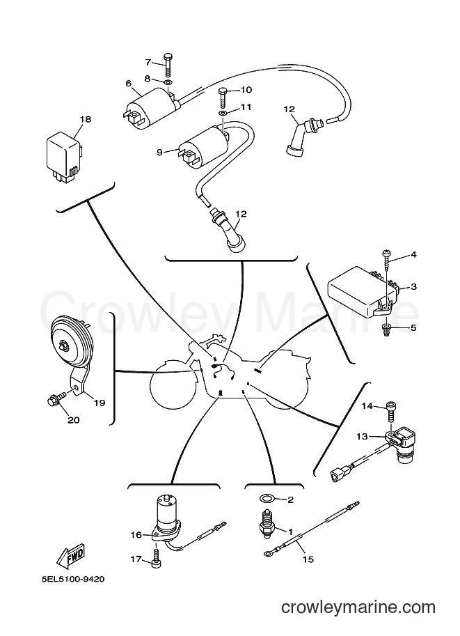 Yamaha Motors XVS1100A (5KSE) [010] - ELECTRICAL 1
