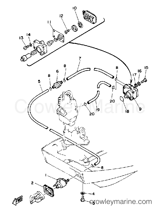 Yamaha Motors F9.9SF - FUEL SYSTEM