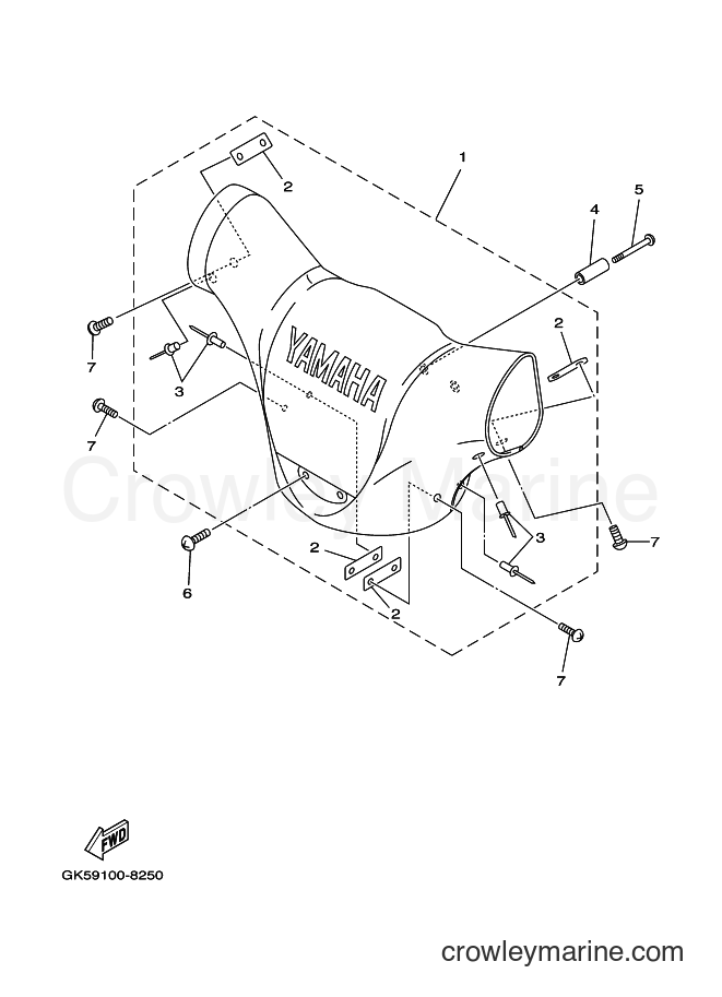 Yamaha Motors JET FOR WB800 (67U1) [010] - STEERING 2