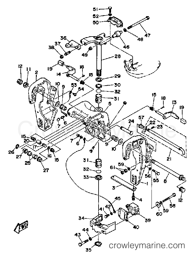 Yamaha Motors PR50LF - BRACKET 1
