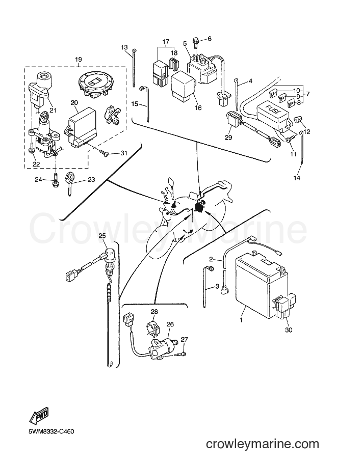 Yamaha Motors XJR1300 (5WM7) [040] - ELECTRICAL 2