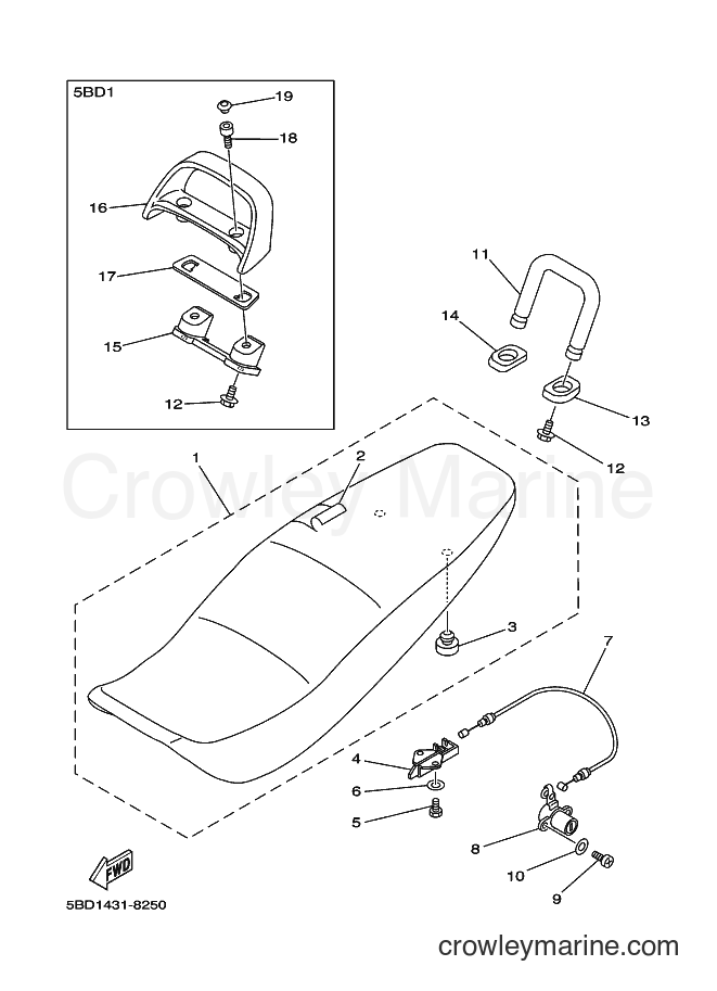 1998 Maxi-Scooter STR126A - STR126A (5BD1) [010] - SEAT