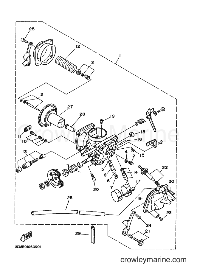 Yamaha Motors XV250 (2UJF) [010] - CARBURETOR