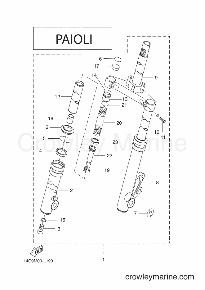 Yamaha Motors CW50 (5WWA) [020] - FRONT FORK