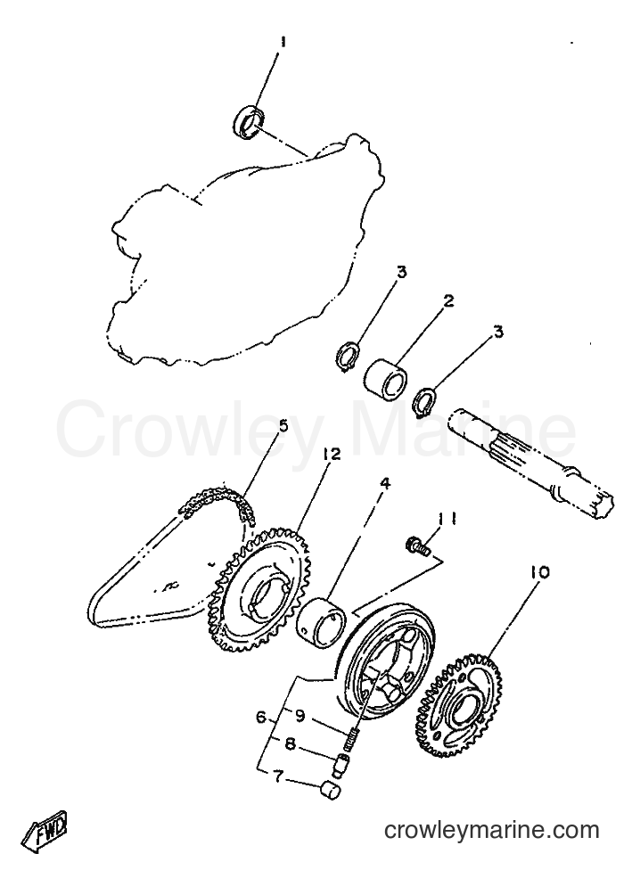 1996 Street Bike SR250 - SR250 (21L2) [99A] - STARTER CLUTCH