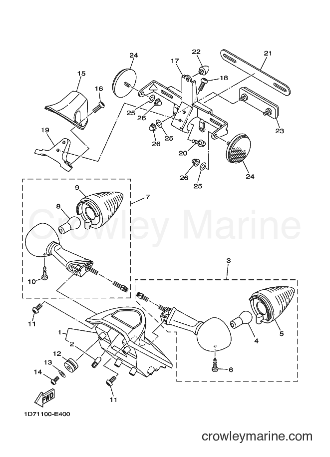 Yamaha Motors XV1900A (4D47) [010] - TAILLIGHT