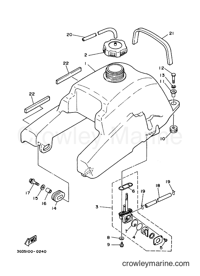 2003 ATV YF350X - YF350X (5NF8) [030] - FUEL TANK