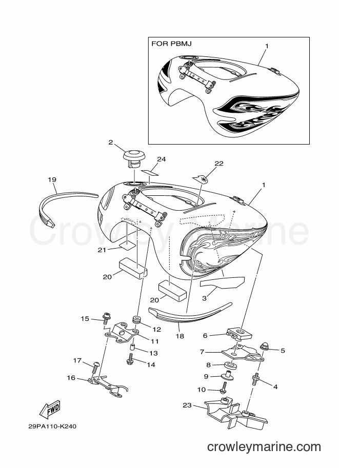 2011 Cruiser XV1900CU - XV1900CU (29PC) [010] - FUEL TANK
