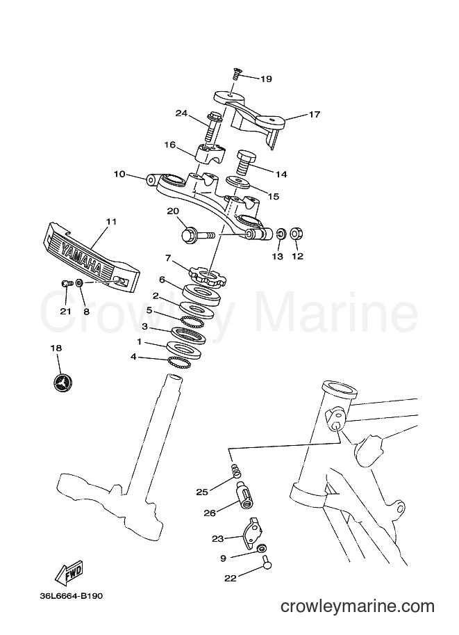 2003 Street Bike RX100T - RX100T (36L6) [010] - STEERING