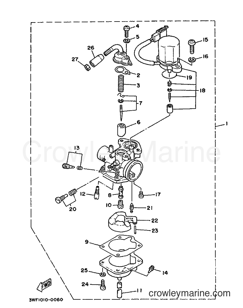 1991 Scooter CY90 - CY90 (4CX1) [999] - CARBURETOR