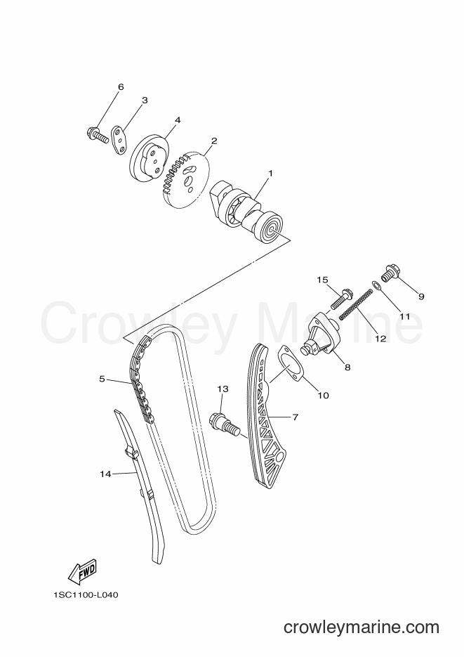 2013 ATV YFM300 - YFM300 (1SC5) [010] - CAMSHAFT & CHAIN