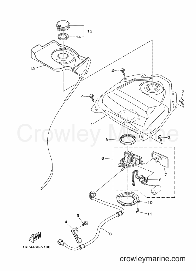 2014 Scooter AL115FX - AL115FX (1KPD) [010] - FUEL TANK