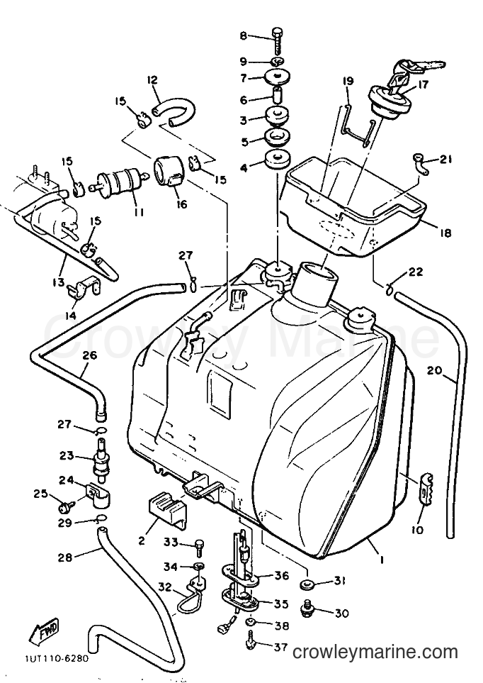 1994 Cruiser VMX12 - VMX12 (3JPF) [010] - FUEL TANK