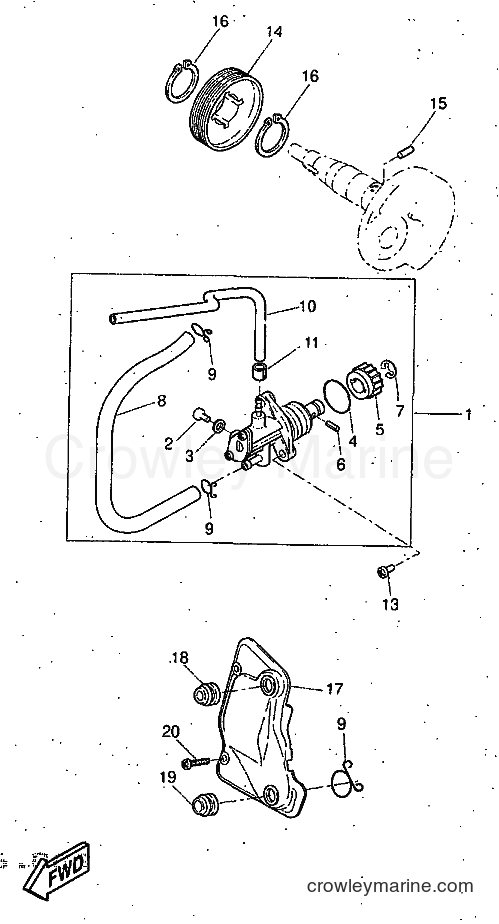 1997 Scooter YQ50 - YQ50 (5CK1) [999] - OIL PUMP