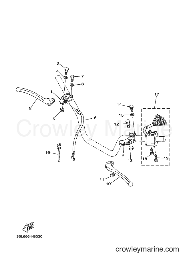 2003 Street Bike RX100T - RX100T (36L6) [010] - HANDLE SWITCH & LEVER