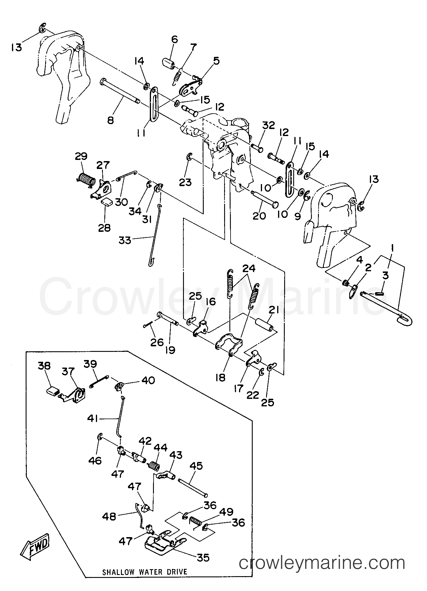 Yamaha Motors 25MLHV3 - BRACKET 2