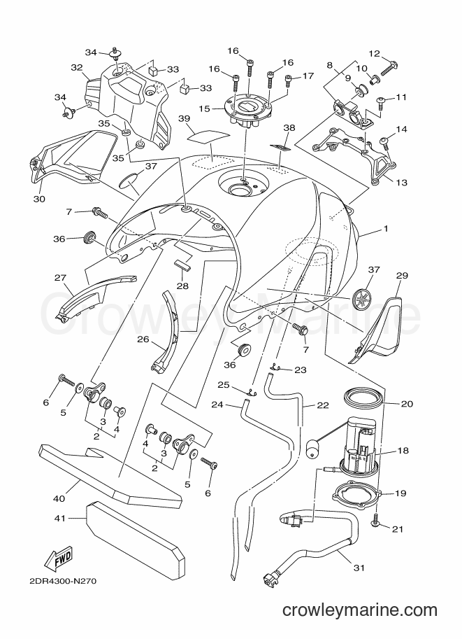 Yamaha Motors MT09A (2DR4) [010] - FUEL TANK