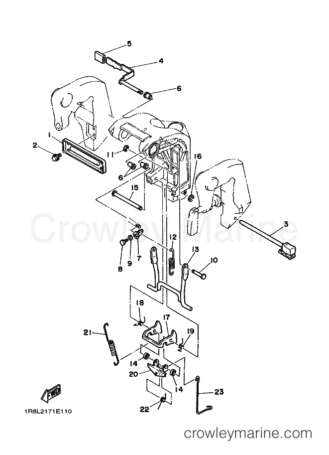 Yamaha Motors 20D (6L30) [020] - BRACKET 2