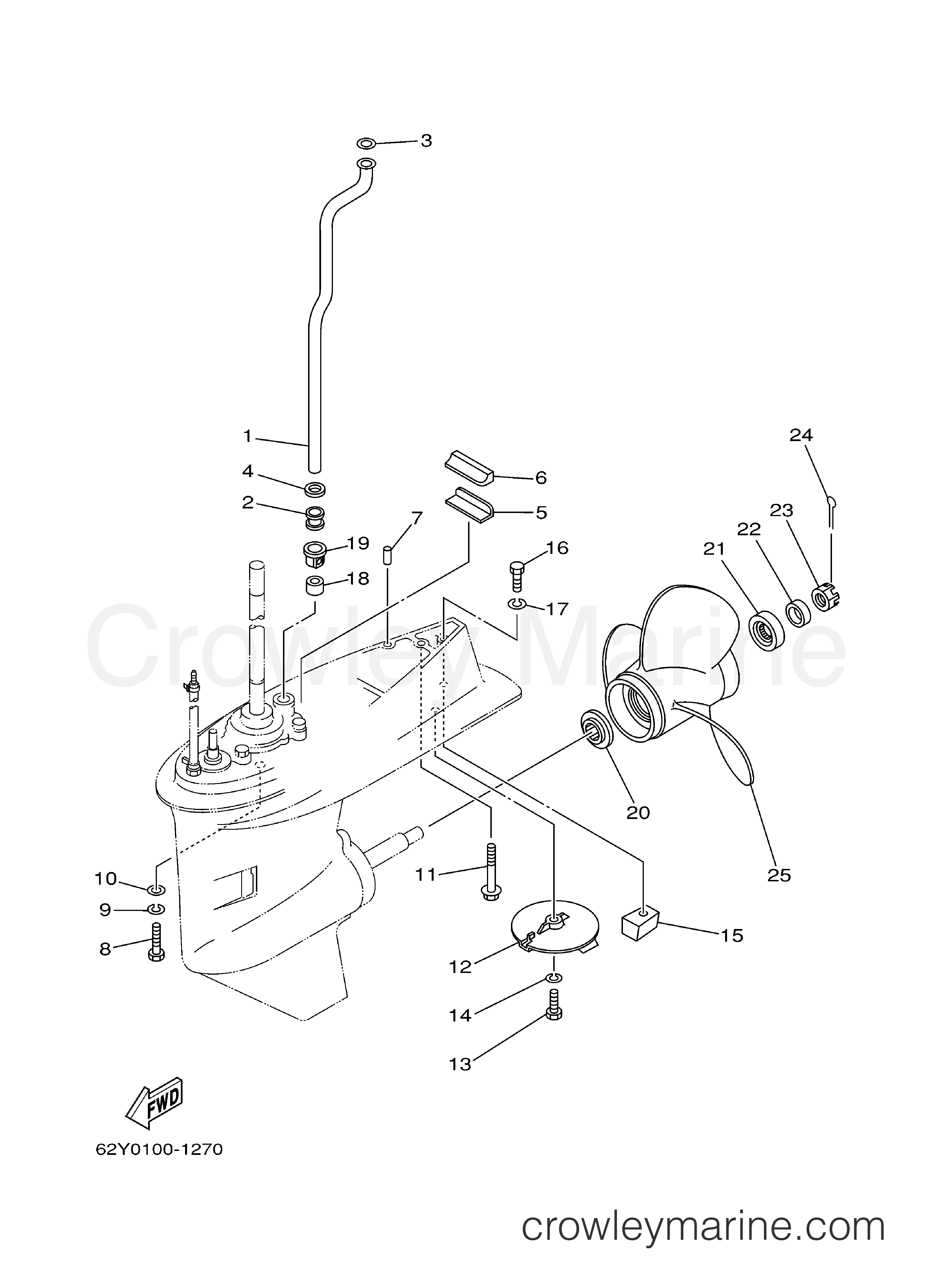 Yamaha Motors F60TLRC - LOWER CASING DRIVE 2
