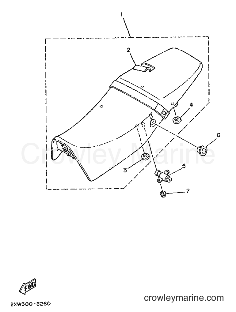 Yamaha Motors TZR250 (2XW2) [99A] - SEAT