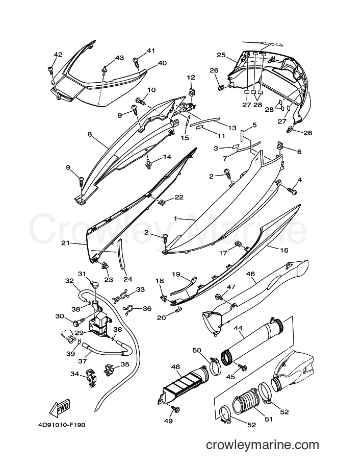 2011 Maxi-Scooter YP250 - YP250 (4D94) [010] - SIDE COVER