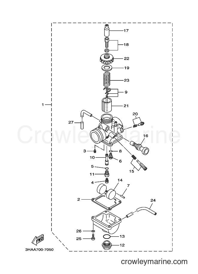 Yamaha Motors AG100F (5HS1) [010] - CARBURETOR