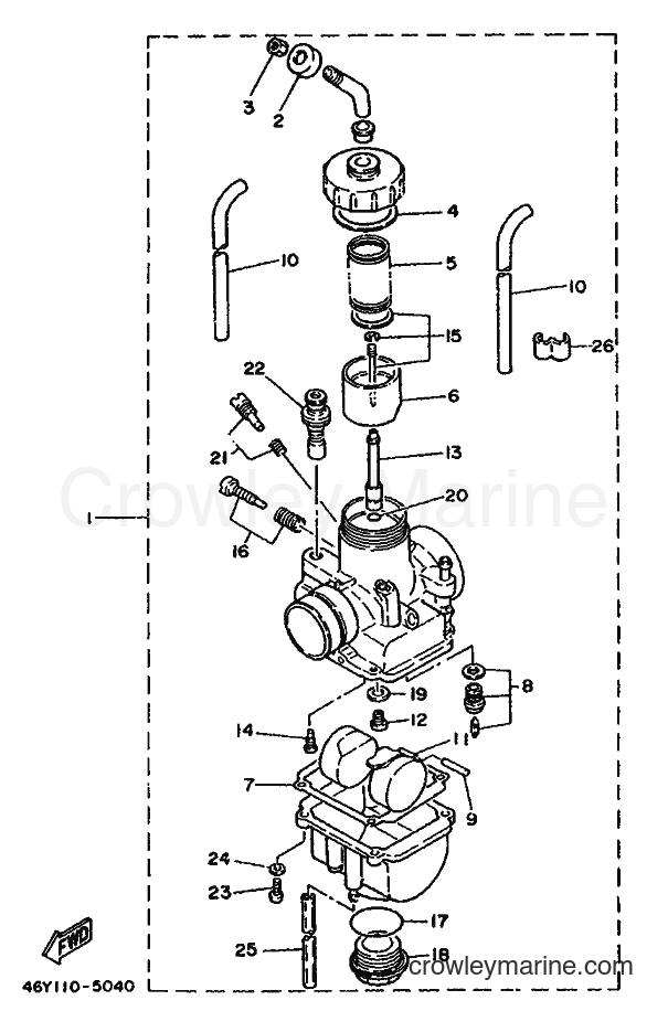 Yamaha Motors TY250R (4AJ2) [999] - CARBURETOR