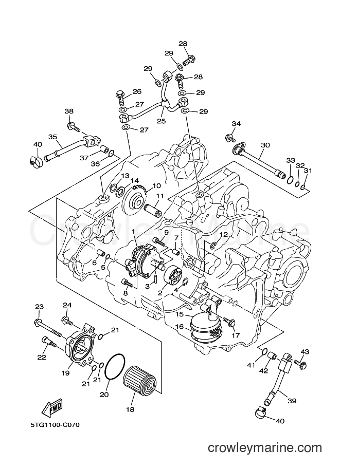 2007 ATV YFZ450 - YFZ450 (5D36) [010] - OIL PUMP