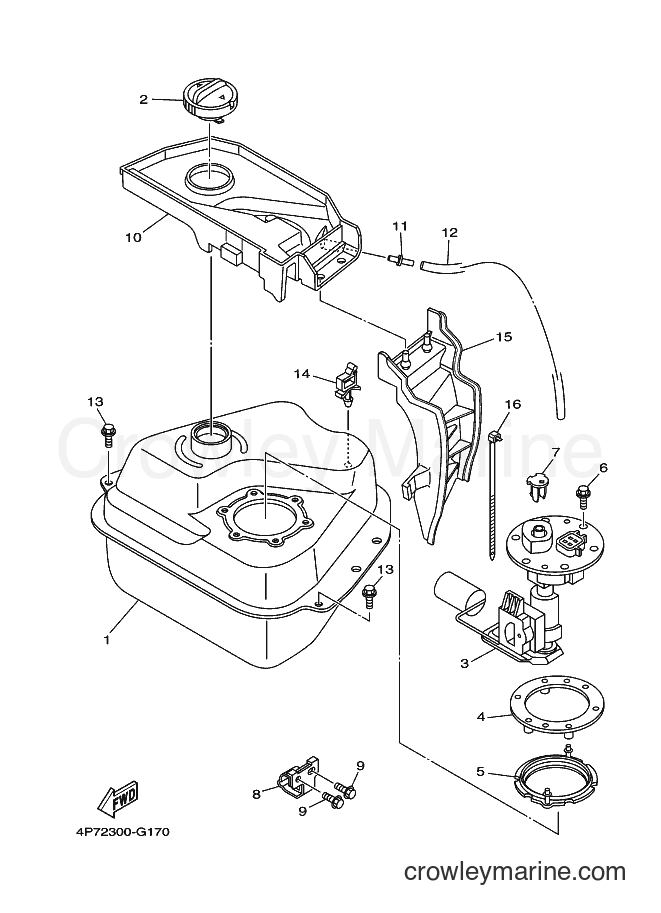 2011 Scooter XC125E - XC125E (4P78) [010] - FUEL TANK