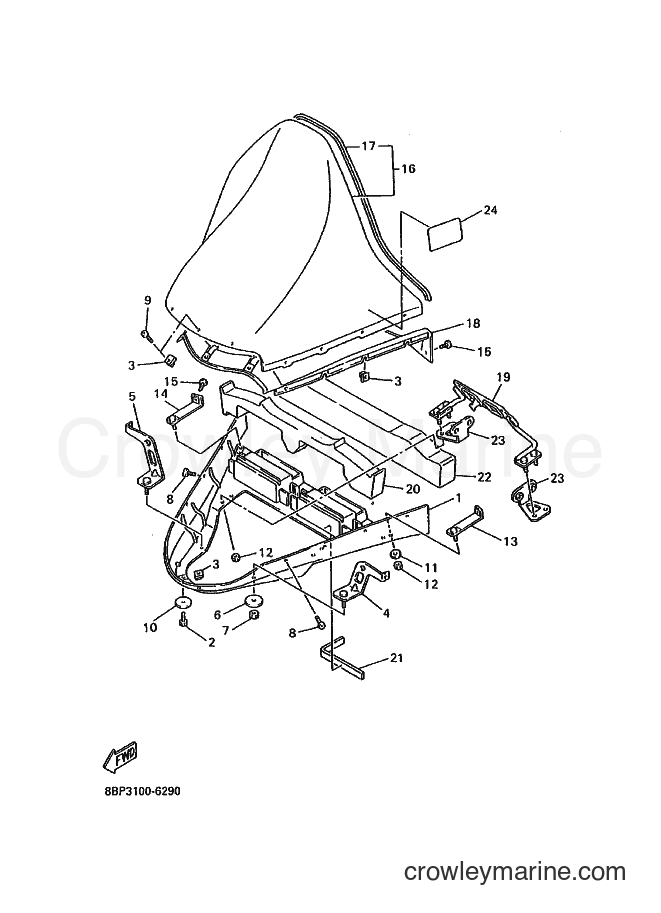 Yamaha Motors VX500E (8BP3) [010] - WINDSHIELD