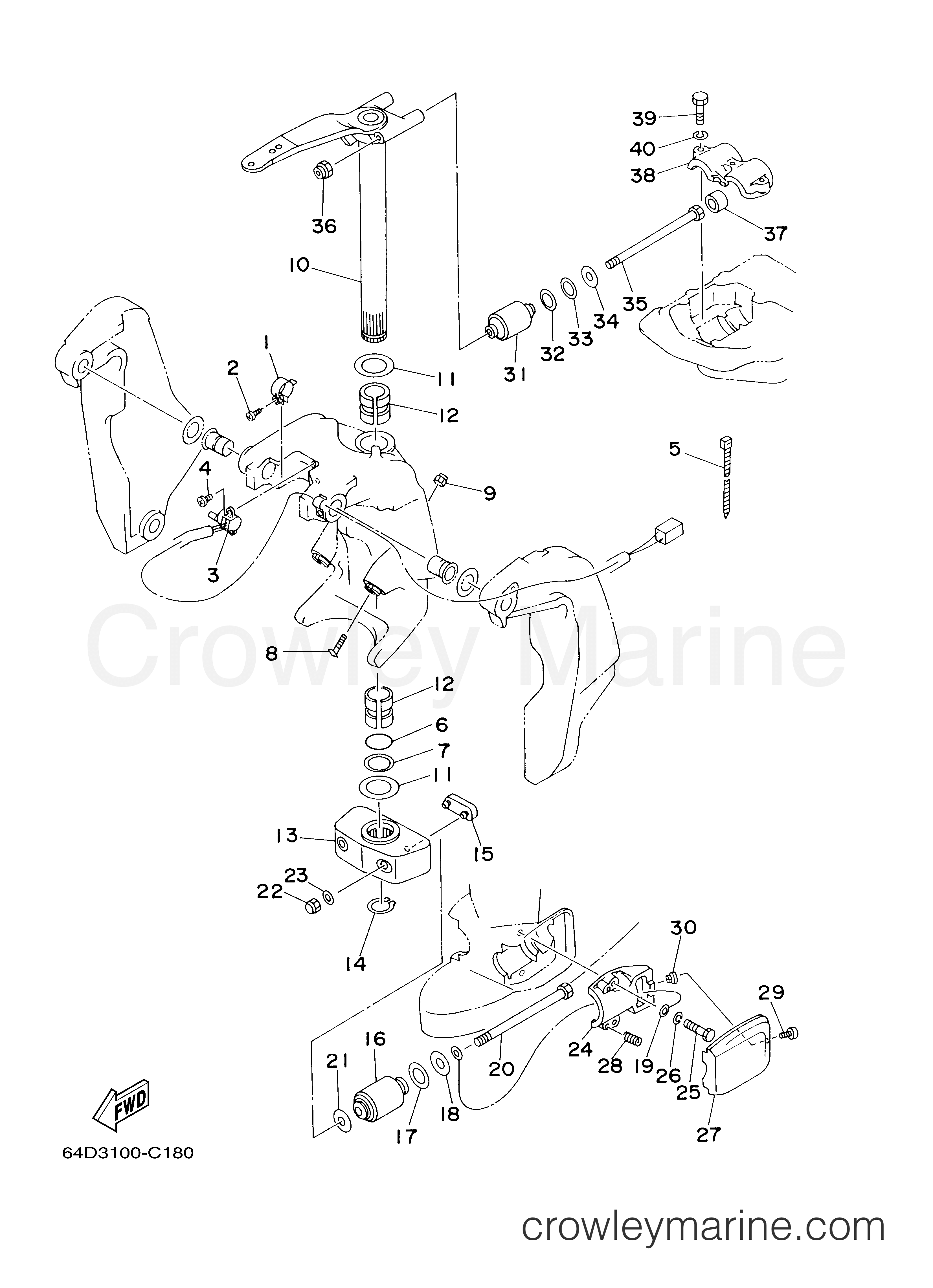 Yamaha Motors 115TXRC - BRACKET 2