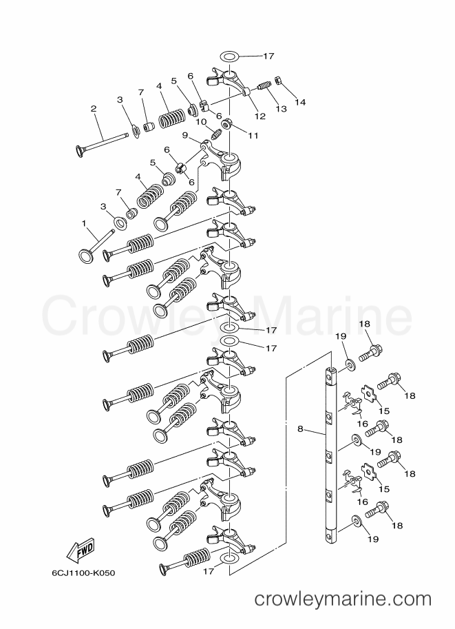 Yamaha Motors F40GET (6CY2) [020] - VALVE