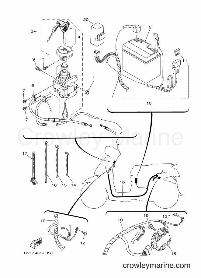 Yamaha Motors XC115S (1WC1) [010] - ELECTRICAL 1