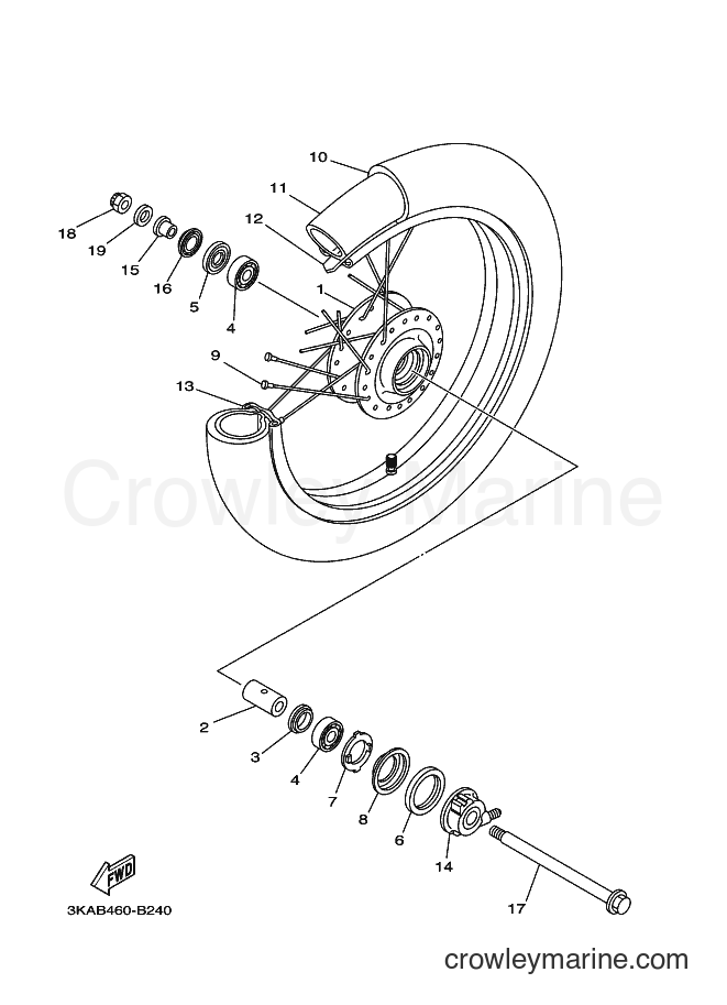 2003 Street Bike RX-K - RX-K (3KAB) [010] - FRONT WHEEL