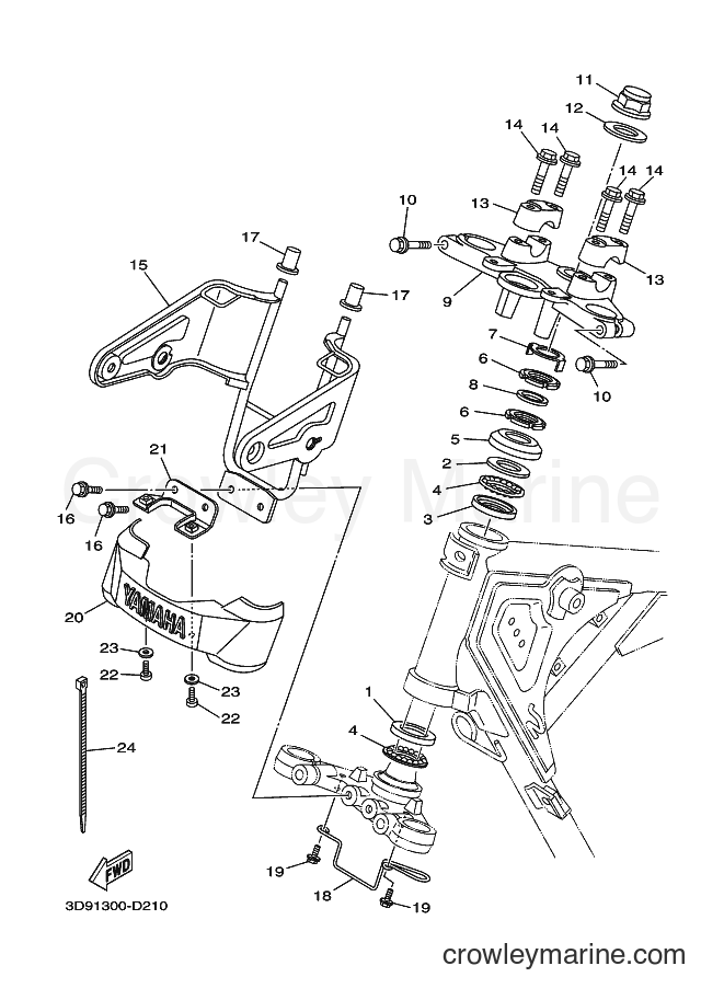 2006 Street Bike YBR125ED - YBR125ED (3D94) [030] - STEERING