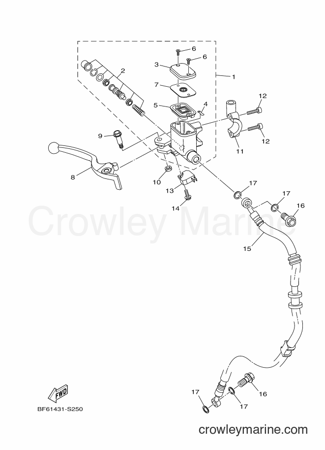 2017 Street Bike GDR155-R - GDR155-R (BF64) [010] - FRONT MASTER CYLINDER