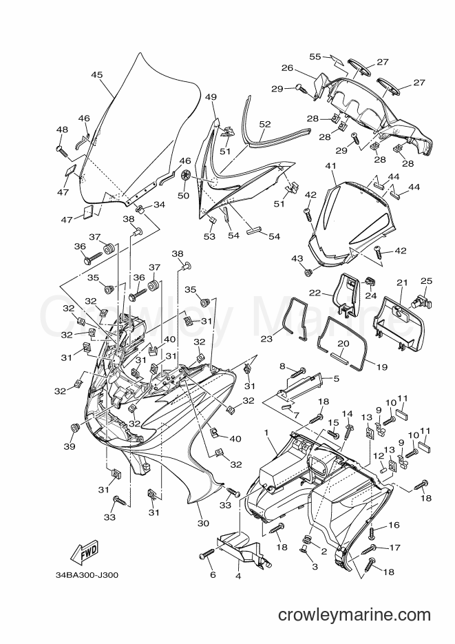 Yamaha Motors YP400A (34BE) [010] - LEG SHIELD