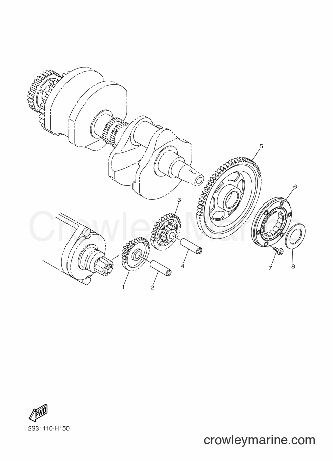 Yamaha Motors VMX17 (2CE3) [010] - STARTER CLUTCH