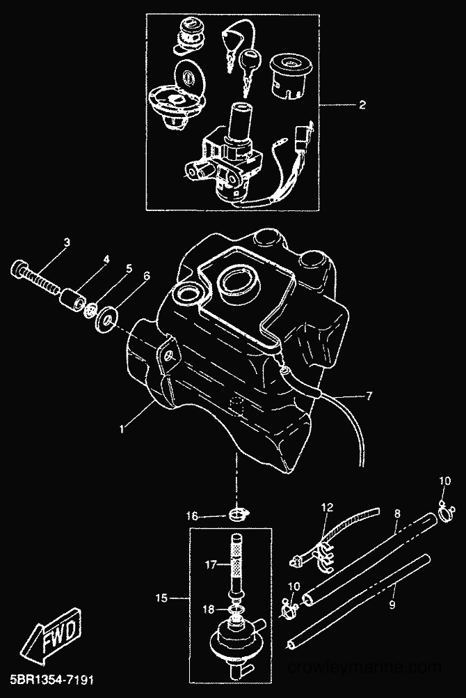 1999 Scooter YQ50L - YQ50L (5KF3) [010] - FUEL TANK