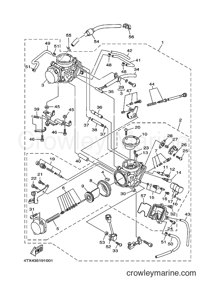 2000 Street Bike TDM850 - TDM850 (4TX6) [100] - CARBURETOR